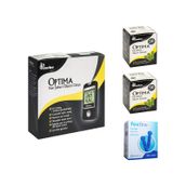 Optima Şeker Ölçüm Cihazı + Strip 100 Adet + 100 Lanset