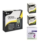 Optima Seker Ölçüm Cihazı+100 Strip+100 Lanset