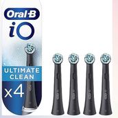 Oral-B İO Ultimate Clean Siyah 4 Adet Yedek Fırça Başlıkları