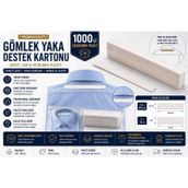 Orbak Kağıt Premium Gömlek Yaka Destek Kartonu 2,5x34,5 cm 1000'li | Gömlek Paketleme, Yaka Koruma ve Ambalaj Kartı
