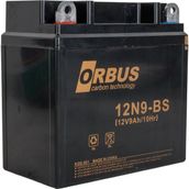 Orbus 12N9-BS 12 V 9 Ah Asit İçinde Karbon Motosiklet Aküsü