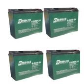 Orbus 12V 24 Amper (Dik) Elektrikli Bisiklet Aküsü 4'lü Paket