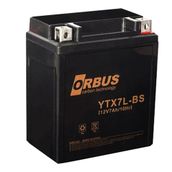 Orbus YTX7L-BS 12 Volt 7 Amper Asit İçinde Karbon Motosiklet Aküsü