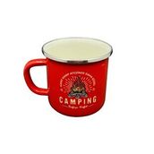 Orcamp OUT-1900 Retro Emaye Kırmızı Kupa Bardak