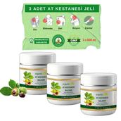 Organicsun At Kestanesi Balsamı Jeli 500 ML x 3 Adet Kas ve Eklem Besleyici Masaj Kremi