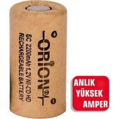 Orion 1.2 V NI-CD HD SC 2200 mAh Şarj Edilebilir Pil