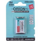 Orion 9 V 250 mah Ni-Mh Şarj Edilebilir Pil