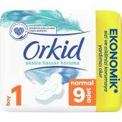 Orkid Extra Hassas Koruma Normal 9'lu Hijyenik Ped
