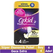 Orkid Platinum Gece Ekstra 6x16 Adet Ped