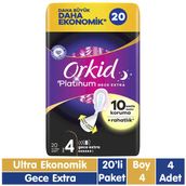 Orkid Platinum Gece Extra 20x4 80 Adet Ped