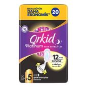 Orkid Platinum Gece Extra Plus 4x20'li Hijyenik Ped