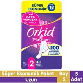 Orkid Platinum Uzun 5x18 90 Adet Hijyenik Ped