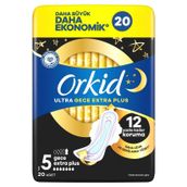 Orkid Ultra Ekstra Plus Dörtlü Paket 20 Adet Gece Ped