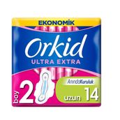 Orkid Ultra Extra Uzun Ekonomik Paket 14 Adet Hijyenik Ped