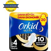 Orkid Ultra Gece Ekstra Boy 4 20 Adet Hijyenik Ped