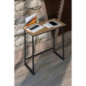 Orlantha Çok Amaçlı Çalışma Masası Bilgisayar Masası Çizim Masası Ofis Masası Çam - 40 x 80 - Atlantik Çam - Siyah
