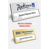 Orse Reklam Yaka Kartı Isimliği Metal 6 Adet Iğneli