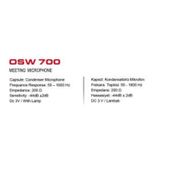 Osawa OSW-700 Kürsü Mikrofonu