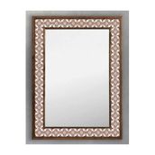Oscar Stone Decor Ahşap Çerçeveli Mozaik (mermer) Ayna 53x73 Cm Seramik Desenli-karo-kırmızı Beyaz AYN5070-057