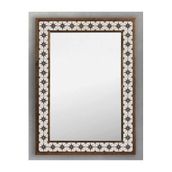 Oscar Stone Decor Ahşap Çerçeveli Mozaik (mermer) Ayna 53x73 Cm Seramik-star-yıldız-karo Desenli AYN5070-045