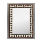 Oscar Stone Decor Ahşap Çerçeveli Mozaik (mermer) Ayna 53x73 Cm Seramik-star-yıldız-karo Desenli AYN5070-056