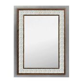 Oscar Stone Decor Ahşap Çerçeveli Mozaik Taş (mermer) Ayna 53x73 Cm Tile Desen Seramik Desenli AYN5070-102