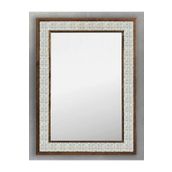Oscar Stone Decor Ahşap Çerçeveli Mozaik Taş (mermer) Ayna 53x73 Cm Tile Desen Seramik Desenli