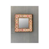 Oscar Stone Decor Çerçeveli Mozaik Doğaltaş Ayna 33 CM X 33 CM AYN-034
