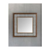 Oscar Stone Decor Masif Çerçeveli Mozaik Taş Ayna 43 Cm X 43 Cm Ayn4040-005