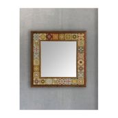 Oscar Stone Decor Masif Çerçeveli Mozaik Taş Ayna 43 Cm X 43 Cm AYN4040-009