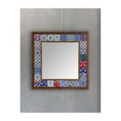 Oscar Stone Decor Masif Çerçeveli Mozaik Taş Ayna 43 Cm X 43 Cm Ayn4040-010