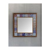 Oscar Stone Decor Masif Çerçeveli Mozaik Taş Ayna 43 Cm X 43 Cm AYN4040-011