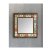 Oscar Stone Decor Masif Çerçeveli Mozaik Taş Ayna 43 Cm X 43 Cm AYN4040-013