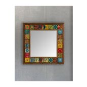 Oscar Stone Decor Masif Çerçeveli Mozaik Taş Ayna 43 Cm X 43 Cm AYN4040-015