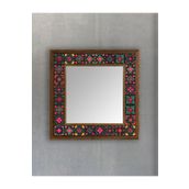 Oscar Stone Decor Masif Çerçeveli Mozaik Taş Ayna 43 Cm X 43 Cm AYN4040-033