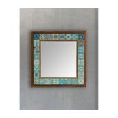 Oscar Stone Decor Masif Çerçeveli Mozaik Taş Ayna 43 Cm X 43 Cm AYN4040-041