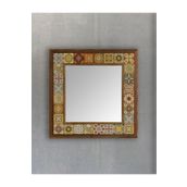 Oscar Stone Decor Masif Çerçeveli Mozaik Taş Ayna 43 Cm X 43 Cm AYN4040-044