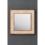Oscar Stone Decor Masif Çerçeveli Mozaik Taş Ayna 43 Cm X 43 Cm (Morocco-Etnik Desen) Ayn4040-048