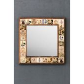 Oscar Stone Decor Masif Çerçeveli Mozaik Taş Ayna 43 Cm X 43 Cm (morocco-etnik Desen) AYN4040-049