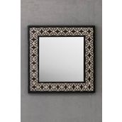 Oscar Stone Decor Masif Çerçeveli Mozaik Taş Ayna 43 Cm X 43 Cm (morocco-etnik Desen) AYN4040-055