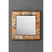 Oscar Stone Decor Masif Çerçeveli Mozaik Taş Ayna 43 Cm X 43 Cm (morocco-etnik Desen) AYN4040-073