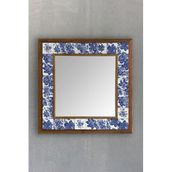 Oscar Stone Decor Masif Çerçeveli Mozaik Taş Ayna 43 Cm X 43 Cm (morocco-etnik Desen) AYN4040-100