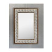 Oscar Stone Decor Masif Çerçeveli Mozaik Taş Ayna 43 Cm X 63 Cm Seramik Desenli Ayna AYN4060-104