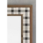Oscar Stone Decor Masif Çerçeveli Mozaik Taş Ayna 43 cm X 63 cm Seramik Desenli
