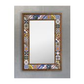 Oscar Stone Decor Masif Çerçeveli Mozaik Taş Ayna 43 Cm X 63 Cm Tile Desen AYN4060-031