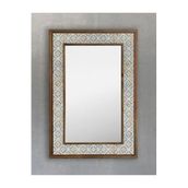 Oscar Stone Decor Masif Çerçeveli Mozaik Taş Ayna 43Cmx63Cm Seramik Desenli Dresuar Aynası Ayn4060-101