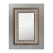 Oscar Stone Decor Masif Çerçeveli Mozaik Taş Doğal Mermer Ayna 43 cm X 63 cm Seramik Desenli AYN4060-061
