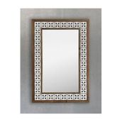 Oscar Stone Decor Masif Çerçeveli Mozaik Taş (mermer) Ayna 43 Cm X 63 Cm Seramik Desenli AYN4060-006