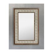 Oscar Stone Decor Masif Çerçeveli Mozaik Taş (mermer) Ayna 43 Cm X 63 Cm Seramik Desenli Ayna AYN4060-103