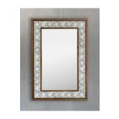 Oscar Stone Decor Masif Çerçeveli Mozaik Taş (mermer) Ayna 43 Cm X 63 Cm Seramik Desenli Dresuar AYN4060-110